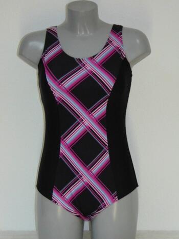 SHIWI PLAID Black/Pink Bathingsuit