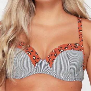 LINGADORE BEACH STRIPED CHEETA Bikini Top