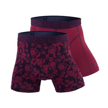 Cavello Paisley Navy/Red Micro Boxershort