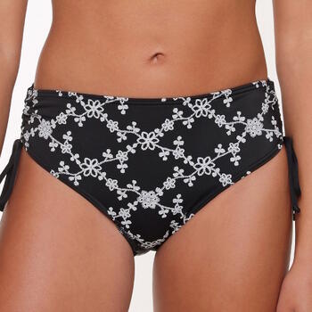 LINGADORE BEACH FLOWERS ALL OVER Black/White Bikini Broekje