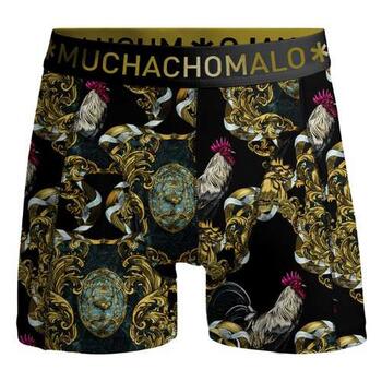 MUCHACHOMALO ROOSTER Black/print Boxershort [183]