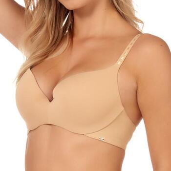 After Eden D-Cup & Up Shirley Padded hidden wire bra in recycled fabric Powder