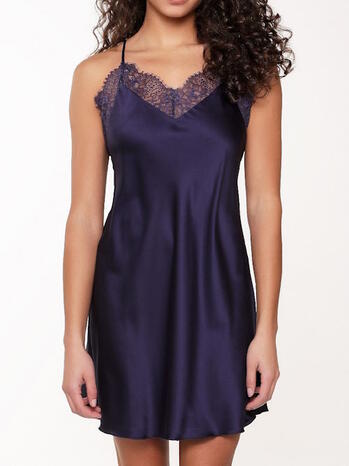 LINGADORE BLUE RIBBON Misterious Blue Slip Dress