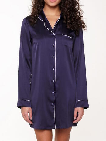 LINGADORE BLUE RIBBON Misterious Blue Pyjama Dress