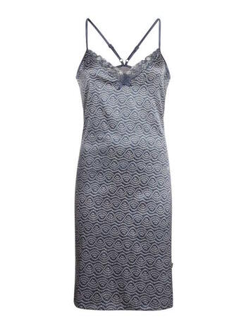 Charlie Choe Good Luck Slipdress Satin Dark Blue 