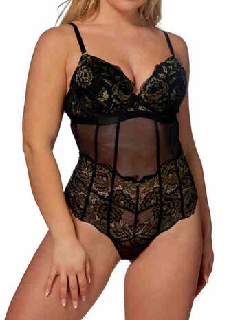AFTER EDEN D CUP & UP TILDE Black/Gold Body