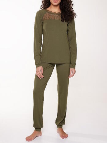 LINGADORE NIGHT HAPPY COLOR Pyjama set Avocado