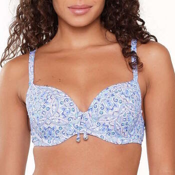 LINGADORE BEACH ALL ABOUT THE DETAILS Bikini Top Bleu/Print
