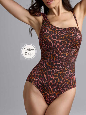 MARLIES DEKKERS BADMODE JUNGLE DIVA Brown/Orange Badpak