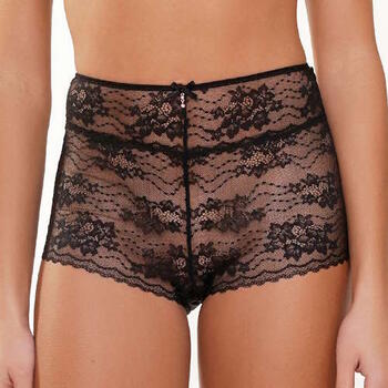 LingaDore Depths of black lingerie High Waist Shorty