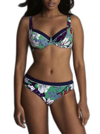Anita Beach Milla bikini set Groen multicolor flower print