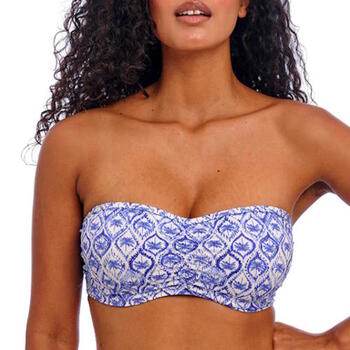 Freya Swim Ocean Breeze Bandeau Bikini Top Denim