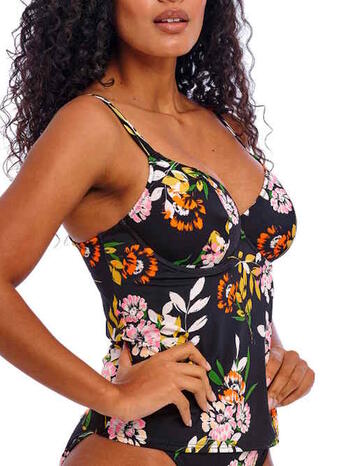 Freya Swim Twilight Soul Plunge Tankini Top zwart