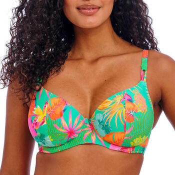 Freya Swim Isla Margarita Plunge Bikini Top Jade