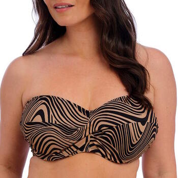 Fantasie Swim Pemba Island Uw Twist Bandeau Bikini Top Mocha