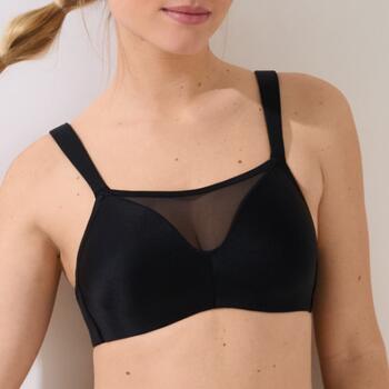 Lisca Lifestyle Bra With Moulded Foam Cup - Wireless Soft Black