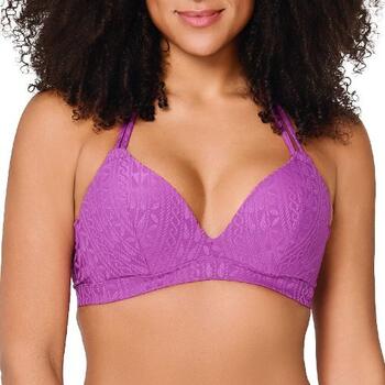 LingaDore Beach Voorgevormde Triangel Bikini top Sparkling Grape