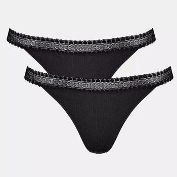 Sloggi GO Ribbed R Tanga C2P Black