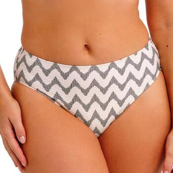 Fantasie Swim Vanuatu Creme Noire Mid Rise Bikini Brief