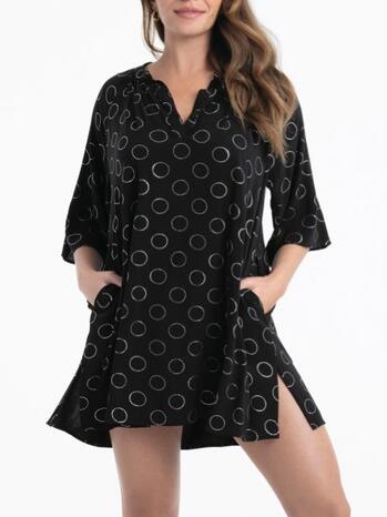 Rosa Faia Badmode Manihi Jurk Black