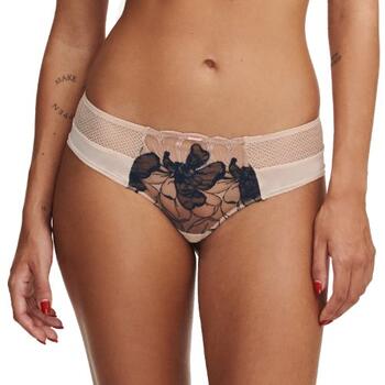 Chantelle Fleurs Signature Revealing shorty Goudkleurig beige / Zwart