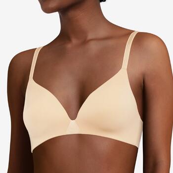 Chantelle Essentiall Wirefree Triangle T-Shirt Bra Goudkleurig Beige