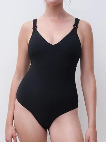 Femilet Badmode Navarino Wirefree covering T-shirt swimsuit Zwart