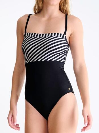 Lisca Swimwear Bondi Beach Beugelloos Badpak Black