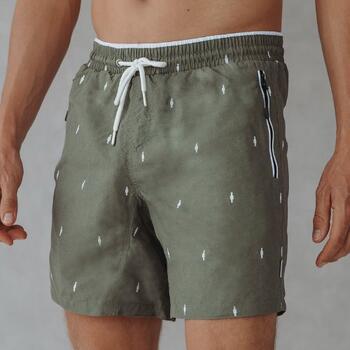 Bomain Short Printed Kaki