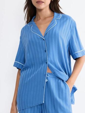 Triumph Amourette Jacquard Boyfriend Shirt Ciel