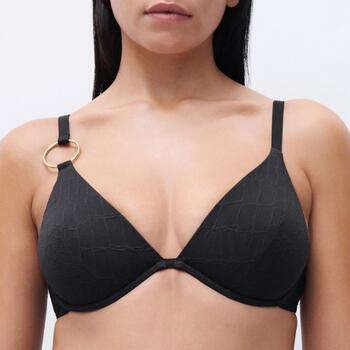Chantelle Badmode Eclipse Plunge underwired bra Zwart