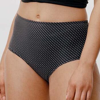 Chantelle Period Panty Essential High waist brief Bicolor black
