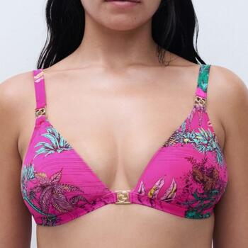 Chantelle Badmode Sauvage Wirefree triangle spacer bra Pink Jungle