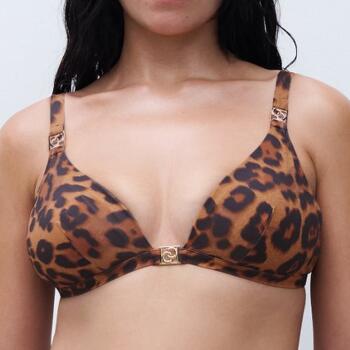 Chantelle Badmode Sauvage Wirefree triangle spacer bra Wild Leopard