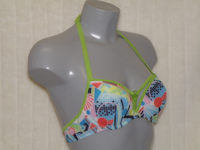 Marlies Dekkers Badmode Yellow Submarine print/groen voorgevormde bikinitop