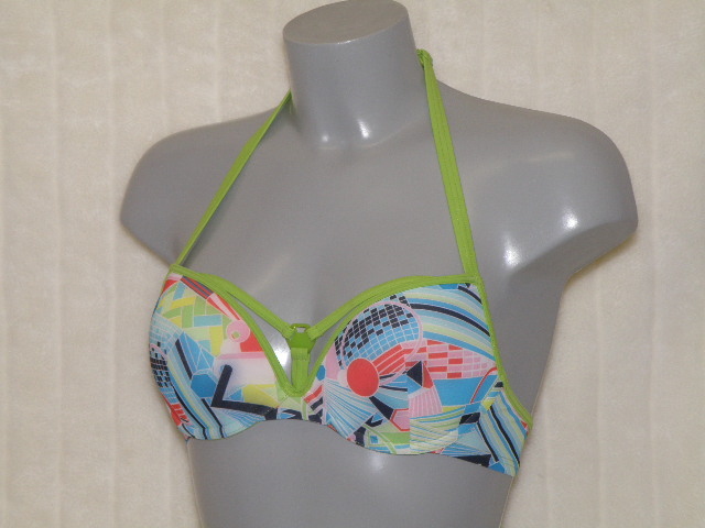 Marlies Dekkers Badmode Yellow Submarine print/groen voorgevormde bikinitop