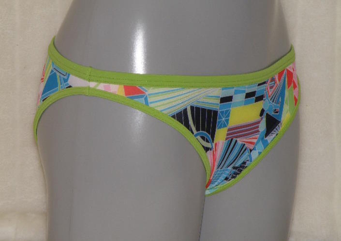 Marlies Dekkers Badmode Yellow Submarine print/groen bikini broekje