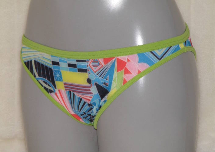 Marlies Dekkers Badmode Yellow Submarine print/groen bikini broekje