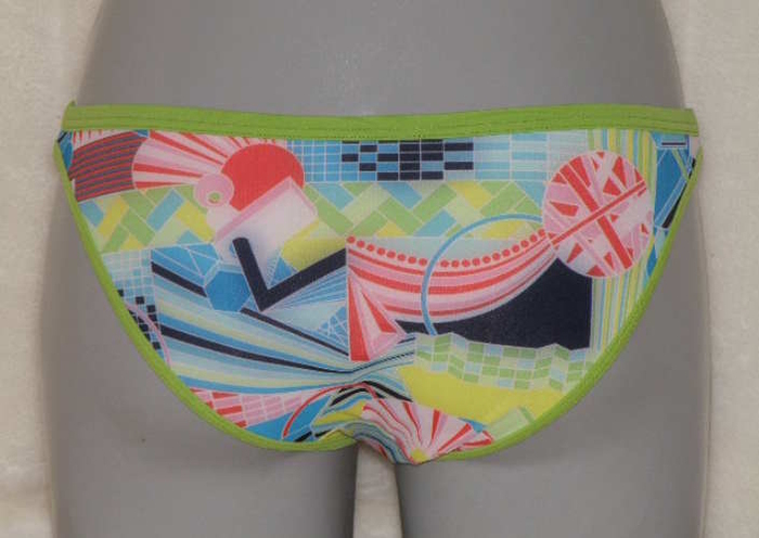 Marlies Dekkers Badmode Yellow Submarine print/groen bikini broekje