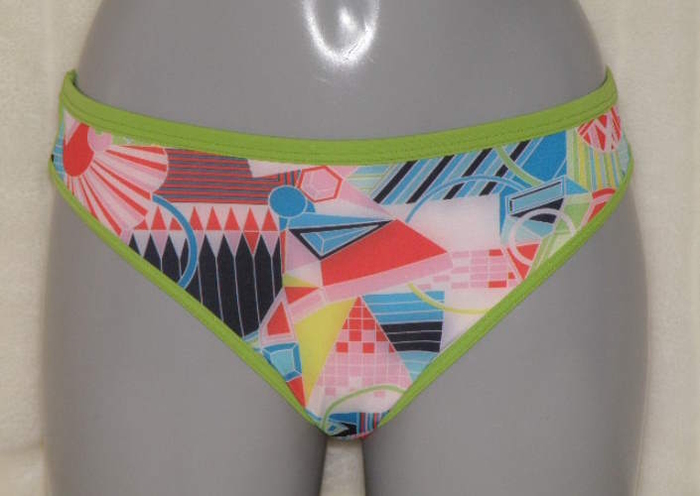 Marlies Dekkers Badmode Yellow Submarine print/groen bikini broekje