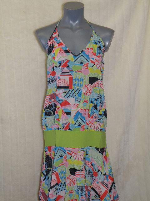 Marlies Dekkers Badmode Yellow Submarine print/groen strandjurk