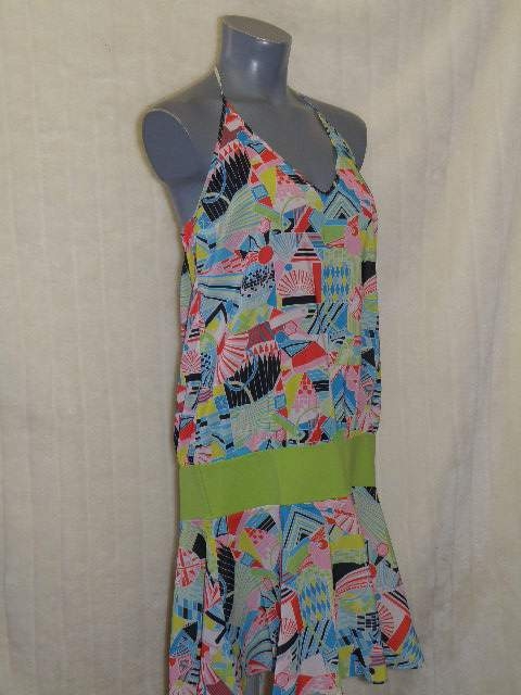 Marlies Dekkers Badmode Yellow Submarine print/groen strandjurk