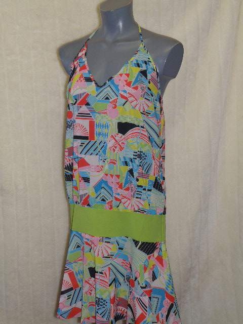Marlies Dekkers Badmode Yellow Submarine print/groen strandjurk