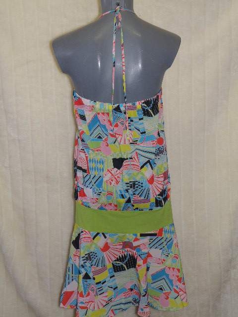 Marlies Dekkers Badmode Yellow Submarine print/groen strandjurk