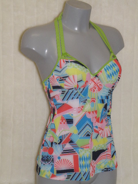 Marlies Dekkers Badmode Yellow Submarine print/groen tankini top