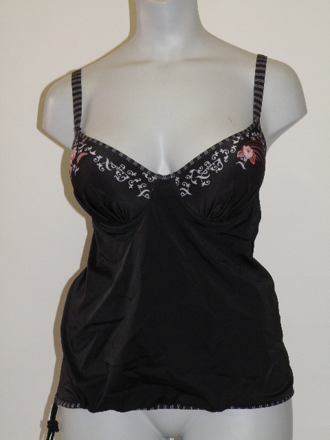 Marlies Dekkers Badmode Nusa Dua zwart/print tankini top