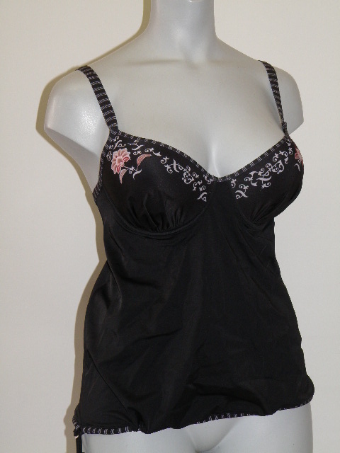 Marlies Dekkers Badmode Nusa Dua zwart/print tankini top