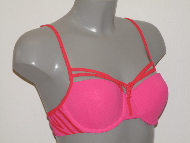 Marlies Dekkers Badmode Ta Moko roze/rood voorgevormde bikinitop