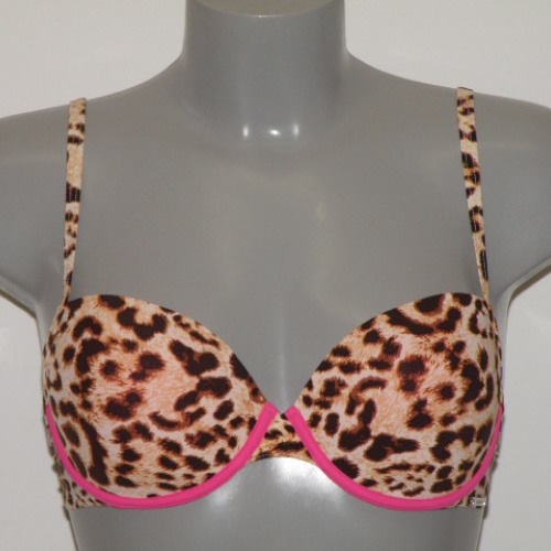 Sapph Badmode Bloomingdal bruin/roze voorgevormde bikinitop