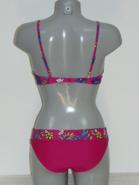 Nickey Nobel Hibiscus roze/print bikini set